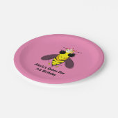  クイーンビー誕生日紙プレート ペーパープレート (アングル)