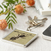 クイーンビー野生生物虫 キーホルダー (側面)