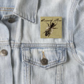 クイーンビー野生生物虫 缶バッジ (インサイチュ)