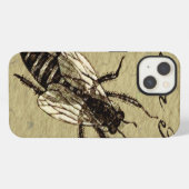 クイーンビー野生生物虫 iPhoneケース (裏面横)