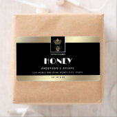 クイーンビー金ゴールドミニマリスト蜂蜜 ラベル (インサイチュ)