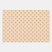 クイーンビー金ゴールド&ブラックラッピング紙シート ラッピングペーパーシート (正面3)