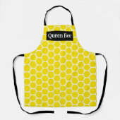 クイーンビー黄色 エプロン (正面)