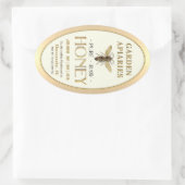 クイーンビー16オズクイーンラインジャールローハニー金ゴールド 楕円形シール (バッグ)