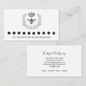 クイーンビー&クラウンアピールハニープロダクツファームホワイト ロイヤリティカード (正面/裏面)