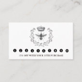 クイーンビー&クラウンアピールハニープロダクツファームホワイト ロイヤリティカード (正面)