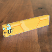 クイーンビー デスクネームプレート (側面)