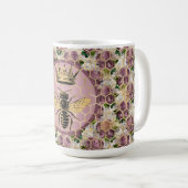 クイーンビー&ミスティックバラ コーヒーマグカップ (正面右)