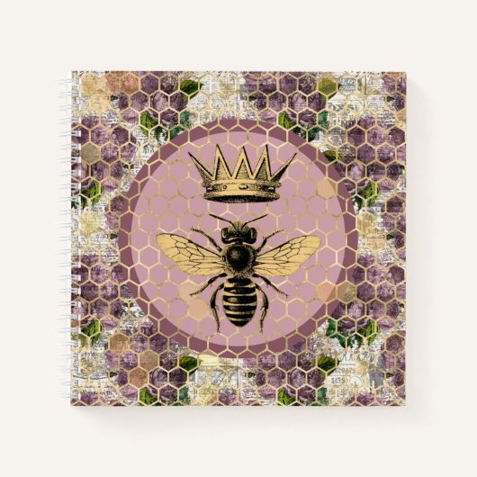 クイーンビー&ミスティックバラ ノートブック (正面)