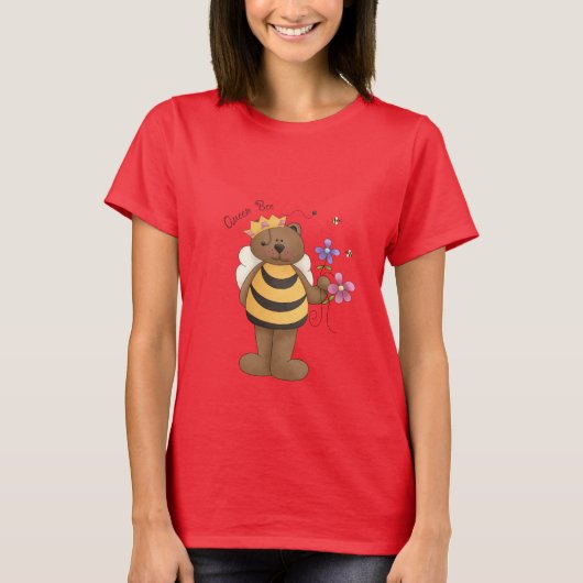クイーンビー – ラディーズリンガー Tシャツ (正面)