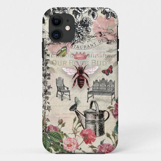 クイーンビー ローズガーデン Case-Mate iPhoneケース (裏面)