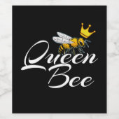 クイーンビー |女性への贈り物 | Bee Keeper Gift ワインラベル (シングルラベル)