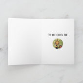 クイーンビー – 誕生日カード カード (内部)