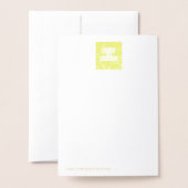 「クイーンビー」金箔グリーティングカード 箔カード (裏面封筒付き)