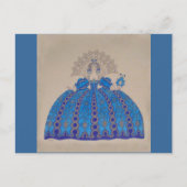 クイーンファッションプレート～はがきフランスのヴィンテージ ポストカード (正面)