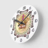 クイーンファンシークラウンカスタム ラウンド壁時計 (傾斜)