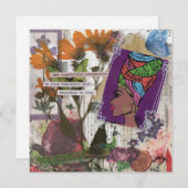 クイーンフラットグリーティングカード (正面/裏面)