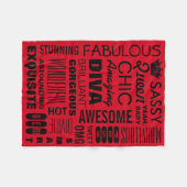 クイーンフリースブランケット フリースブランケット (正面(横))