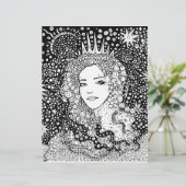 クイーンブライダルシャワーアクティビティカラーリングページ (スタンド正面)