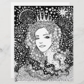 クイーンブライダルシャワーアクティビティカラーリングページ (正面/裏面)