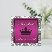 クイーンブライダルシャワー招待 招待状 (スタンド正面)