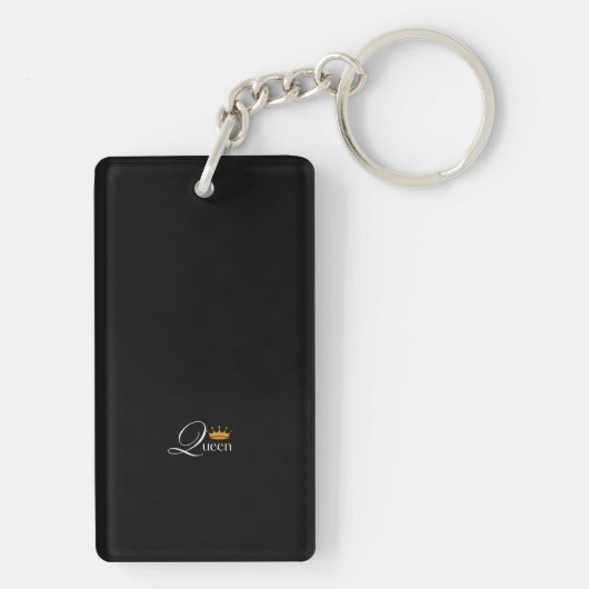 クイーンブラックキーチェイン王室の：あなたのために キーホルダー (裏面)