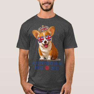 クイーンプラチナジュビリーコルギ王冠2022ブリティ Tシャツ
