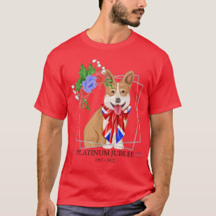 クイーンプラチナムジュビリーコルギクイーンズジュビリー Tシャツ