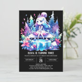 クイーンプリンセス誕生日 招待状 (スタンド正面)