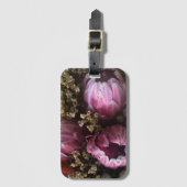 クイーンプロテアの花束の荷札 ラゲッジタグ (正面縦)