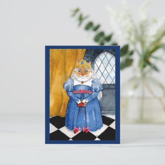 クイーンヘザー王室のキャットポストカード ポストカード (スタンド正面)