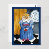 クイーンヘザー王室のキャットポストカード ポストカード (正面/裏面)