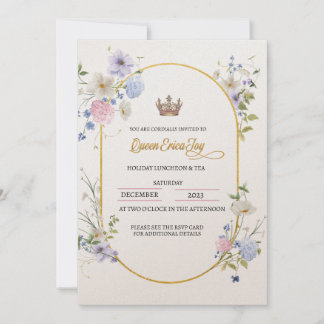 クイーンホリデーランチョン招待状 案内状