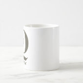 クイーンマグ – エレガントタイポグラフィデザインギフトfor Her コーヒーマグカップ (中央)