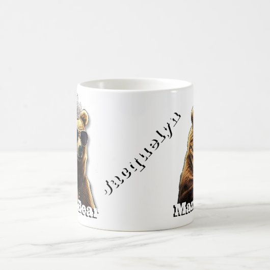 クイーンマママベア コーヒーマグカップ (中央)