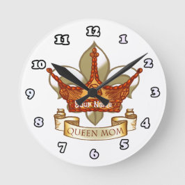 クイーンママ時計 ラウンド壁時計