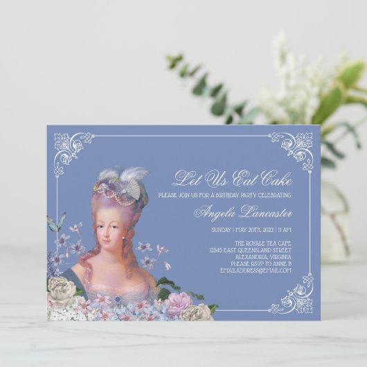 クイーンマリー・アントワネット私たちケーキ食べのパーティー 招待状 (スタンド正面)