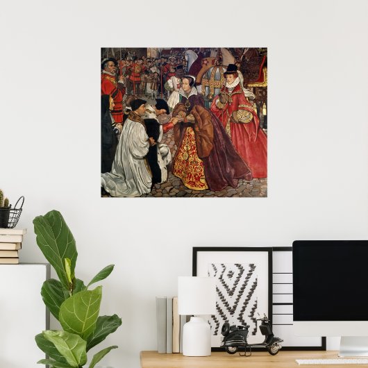 クイーンメアリーとプリンセスエリザベス入団 ポスター (ホームオフィス)