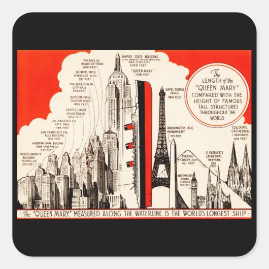 クイーンメアリー比較表 スクエアシール (正面)