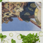 クイーンメイブウォリアープリンセスファンタジーアート キッチンタオル (折り畳み)