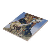 クイーンメイブウォリアープリンセスファンタジーアート タイル (側面)