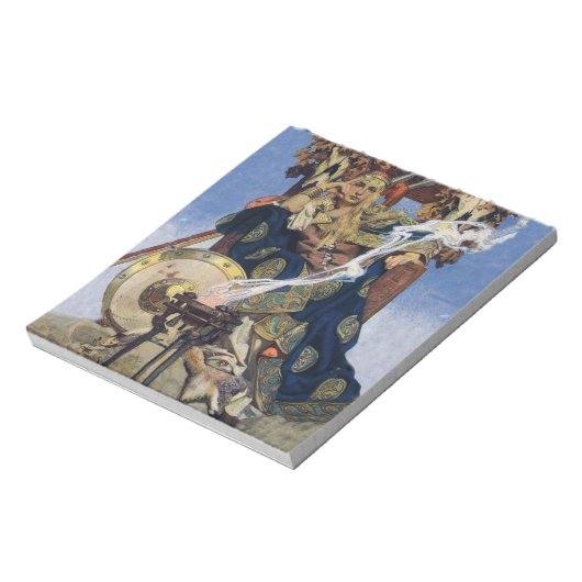 クイーンメイブウォリアープリンセスファンタジーアート ノートパッド (回転)