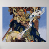 クイーンメイブウォリアープリンセスファンタジーアート ポスター (正面)