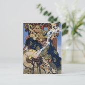 クイーンメイブウォリアープリンセスファンタジーアート ポストカード (スタンド正面)