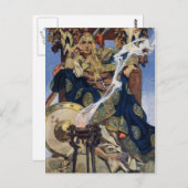 クイーンメイブウォリアープリンセスファンタジーアート ポストカード (正面/裏面)