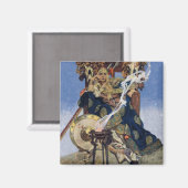 クイーンメイブウォリアープリンセスファンタジーアート マグネット (正面/裏面)