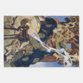 クイーンメイブウォリアープリンセスファンタジーアート ラッピングペーパーシート (正面)