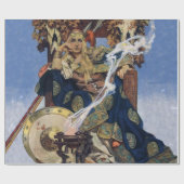 クイーンメイブウォリアープリンセスファンタジーアート ラッピングペーパー (フラット)