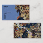 クイーンメイブウォリアープリンセスファンタジーアート 名刺 (正面/裏面)