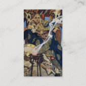 クイーンメイブウォリアープリンセスファンタジーアート 名刺 (裏面)